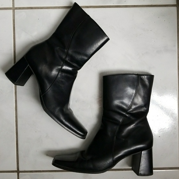 Nordstrom Shoes - Nordstrom Black Mid Calf Ankle Boots Brazil 9